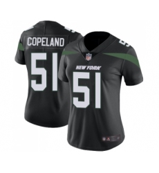 Women's New York Jets #51 Brandon Copeland Black Alternate Vapor Untouchable Limited Player Football Jersey