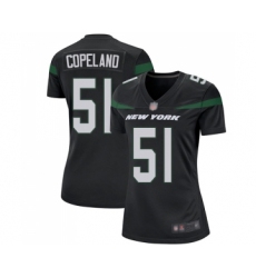 Women's New York Jets #51 Brandon Copeland Game Black Alternate Football Jersey