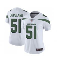 Women's New York Jets #51 Brandon Copeland White Vapor Untouchable Limited Player Football Jersey
