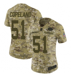 Women's Nike New York Jets #51 Brandon Copeland Limited Camo 2018 Salute to Service NFL Jerse