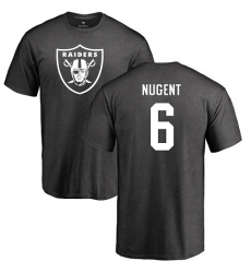 NFL Nike Oakland Raiders #6 Mike Nugent Ash One Color T-Shirt