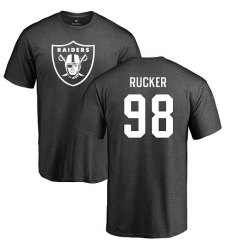 NFL Nike Oakland Raiders #98 Frostee Rucker Ash One Color T-Shirt