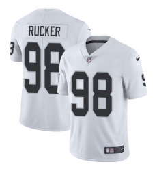 Youth Nike Oakland Raiders #98 Frostee Rucker White Vapor Untouchable Elite Player NFL Jersey