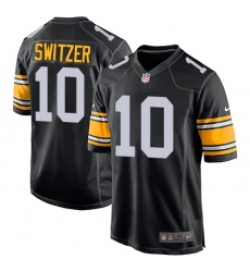 Men's Nike Pittsburgh Steelers #10 Ryan Switzer Game Black Alternate NFL Jersey