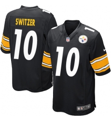 Men's Nike Pittsburgh Steelers #10 Ryan Switzer Game Black Team Color NFL Jersey