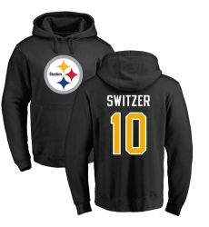 Nike Pittsburgh Steelers #10 Ryan Switzer Black Name & Number Logo Pullover Hoodie
