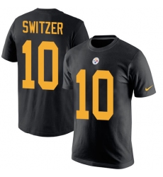 Nike Pittsburgh Steelers #10 Ryan Switzer Black Rush Pride Name & Number T-Shirt