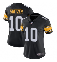 Women Nike Pittsburgh Steelers #10 Ryan Switzer Black Alternate Vapor Untouchable Limited Player NFL Jersey