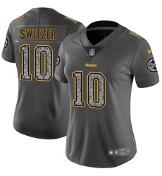 Women Nike Pittsburgh Steelers #10 Ryan Switzer Gray Static Vapor Untouchable Limited NFL Jersey