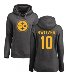 Women's Nike Pittsburgh Steelers #10 Ryan Switzer Ash One Color Pullover Hoodie
