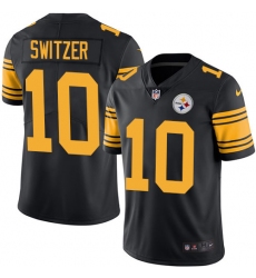 Youth Nike Pittsburgh Steelers #10 Ryan Switzer Limited Black Rush Vapor Untouchable NFL Jersey