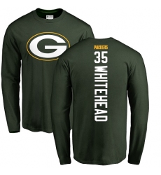 NFL Nike Green Bay Packers #35 Jermaine Whitehead Green Backer Long Sleeve T-Shirt