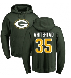NFL Nike Green Bay Packers #35 Jermaine Whitehead Green Name & Number Logo Pullover Hoodie