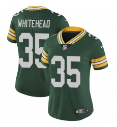 Women's Nike Green Bay Packers #35 Jermaine Whitehead Green Team Color Vapor Untouchable Limited Player NFL Jersey