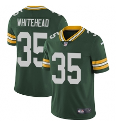 Youth Nike Green Bay Packers #35 Jermaine Whitehead Green Team Color Vapor Untouchable Limited Player NFL Jersey