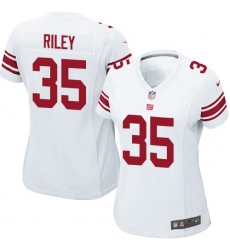 Women's Nike New York Giants #35 Curtis Riley Game White NFL Jersey