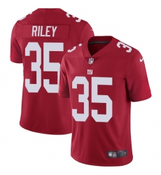 Youth Nike New York Giants #35 Curtis Riley Red Alternate Vapor Untouchable Limited Player NFL Jersey