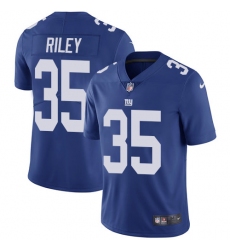 Youth Nike New York Giants #35 Curtis Riley Royal Blue Team Color Vapor Untouchable Limited Player NFL Jersey