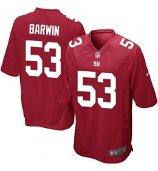 Men's Nike New York Giants #53 Connor Barwin Game Red Alternate NFL Jersey