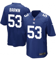 Men's Nike New York Giants #53 Connor Barwin Game Royal Blue Team Color NFL Jersey