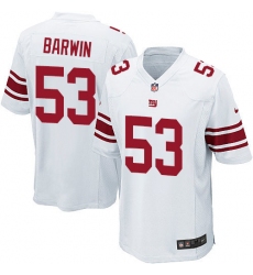 Men's Nike New York Giants #53 Connor Barwin Game White NFL Jersey