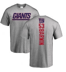NFL Nike New York Giants #53 Connor Barwin Ash Backer T-Shirt