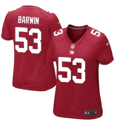 Women's Nike New York Giants #53 Connor Barwin Game Red Alternate NFL Jersey