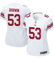 Women's Nike New York Giants #53 Connor Barwin Game White NFL Jersey