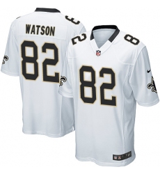 Men's Nike New Orleans Saints #82 Benjamin Watson Game White NFL Jersey