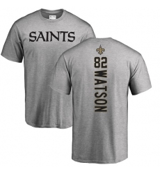 NFL Nike New Orleans Saints #82 Benjamin Watson Ash Backer T-Shirt