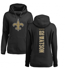 NFL Women's Nike New Orleans Saints #82 Benjamin Watson Black Backer Pullover Hoodie