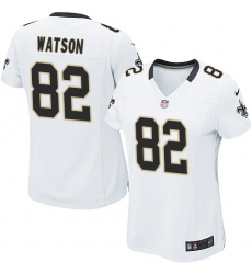 Women's Nike New Orleans Saints #82 Benjamin Watson Game White NFL Jersey