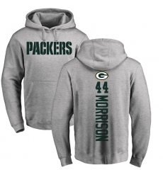 NFL Nike Green Bay Packers #44 Antonio Morrison Ash Backer Hoodie