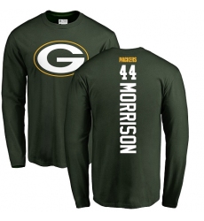 NFL Nike Green Bay Packers #44 Antonio Morrison Green Backer Long Sleeve T-Shirt