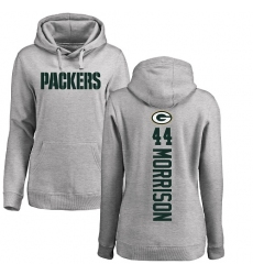 NFL Women's Nike Green Bay Packers #44 Antonio Morrison Ash Backer Hoodie