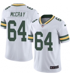 Men's Nike Green Bay Packers #64 Justin McCray White Vapor Untouchable Limited Player NFL Jersey