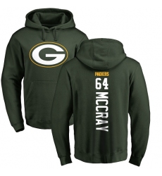 NFL Nike Green Bay Packers #64 Justin McCray Green Backer Hoodie