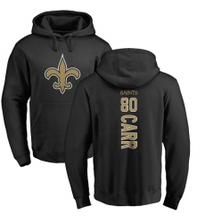 NFL Nike New Orleans Saints #80 Austin Carr Black Backer Pullover Hoodie
