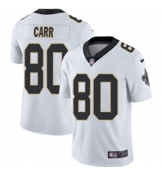 Youth Nike New Orleans Saints #80 Austin Carr White Vapor Untouchable Limited Player NFL Jerse