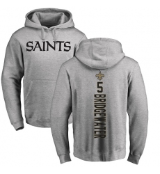 NFL Nike New Orleans Saints #5 Teddy Bridgewater Ash Backer Pullover Hoodie