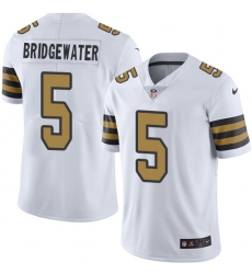 Youth Nike New Orleans Saints #5 Teddy Bridgewater Limited White Rush Vapor Untouchable NFL Jersey