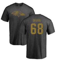NFL Nike Baltimore Ravens #68 Matt Skura Ash One Color T-Shirt