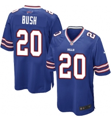 Men's Nike Buffalo Bills #20 Rafael Bush Game Royal Blue Team Color NFL Jersey