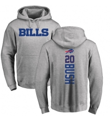 NFL Nike Buffalo Bills #20 Rafael Bush Ash Backer Pullover Hoodie