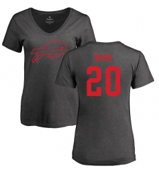 NFL Women's Nike Buffalo Bills #20 Rafael Bush Ash One Color T-Shirt
