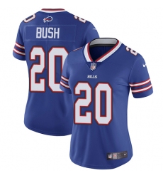 Women's Nike Buffalo Bills #20 Rafael Bush Royal Blue Team Color Vapor Untouchable Limited Player NFL Jersey