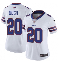 Women's Nike Buffalo Bills #20 Rafael Bush White Vapor Untouchable Limited Player NFL Jersey