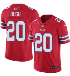 Youth Nike Buffalo Bills #20 Rafael Bush Limited Red Rush Vapor Untouchable NFL Jersey