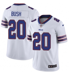 Youth Nike Buffalo Bills #20 Rafael Bush White Vapor Untouchable Limited Player NFL Jersey