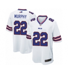 Men's Buffalo Bills #22 Marcus Murphy Game White Football Jersey